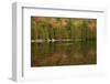 USA, Maine. Acadia National Park, reflections in the fall at Bubble Pond.-Joanne Wells-Framed Photographic Print