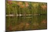 USA, Maine. Acadia National Park, reflections in the fall at Bubble Pond.-Joanne Wells-Mounted Photographic Print