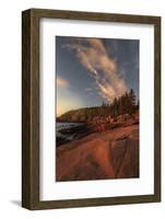 USA, Maine, Acadia National Park. Sunrise on ocean coastline.-Jaynes Gallery-Framed Photographic Print