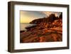 USA, Maine, Acadia National Park. Sunrise on ocean coastline.-Jaynes Gallery-Framed Photographic Print