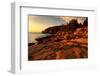 USA, Maine, Acadia National Park. Sunrise on ocean coastline.-Jaynes Gallery-Framed Photographic Print