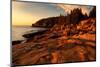 USA, Maine, Acadia National Park. Sunrise on ocean coastline.-Jaynes Gallery-Mounted Photographic Print