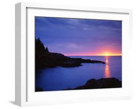 USA, Maine. Acadia National Park. Sunrise over the Atlantic-Jaynes Gallery-Framed Premium Photographic Print