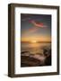 USA, Maine, Acadia National Park. Sunset on ocean coastline.-Jaynes Gallery-Framed Photographic Print