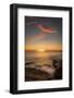 USA, Maine, Acadia National Park. Sunset on ocean coastline.-Jaynes Gallery-Framed Photographic Print