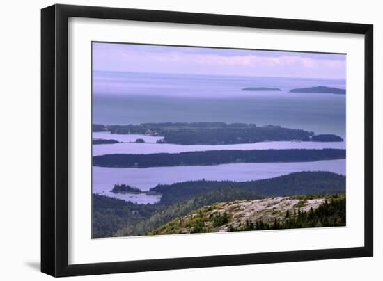 Usa, Maine, Acadia National Park, View from Mount Cadillac-null-Framed Giclee Print