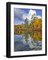 USA, Maine. Autumn Scenic of Upper Togue Pond-Steve Terrill-Framed Photographic Print