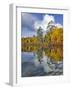 USA, Maine. Autumn Scenic of Upper Togue Pond-Steve Terrill-Framed Photographic Print