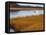 USA, Maine. Boat Anchored in Mousam River-Steve Terrill-Framed Stretched Canvas