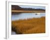 USA, Maine. Boat Anchored in Mousam River-Steve Terrill-Framed Photographic Print