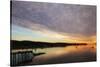 USA, Maine, Morning Clouds at Southeast Harbor-Joanne Wells-Stretched Canvas