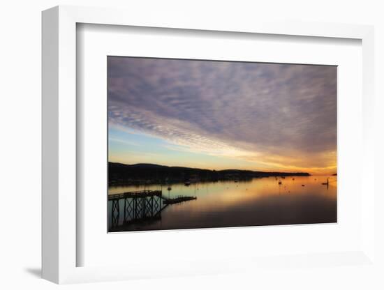 USA, Maine, Morning Clouds at Southeast Harbor-Joanne Wells-Framed Photographic Print