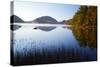 USA, Maine, Morning Fog at Eagle Lake-Joanne Wells-Stretched Canvas
