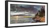 USA, Maine, Mt. Desert Island, Acadia National Park, Bass Harbor, Bass Harbor Head Lighthouse, a...-Panoramic Images-Framed Photographic Print