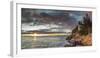 USA, Maine, Mt. Desert Island, Acadia National Park, Bass Harbor, Bass Harbor Head Lighthouse, a...-Panoramic Images-Framed Photographic Print