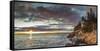 USA, Maine, Mt. Desert Island, Acadia National Park, Bass Harbor, Bass Harbor Head Lighthouse, a...-Panoramic Images-Framed Stretched Canvas