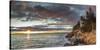 USA, Maine, Mt. Desert Island, Acadia National Park, Bass Harbor, Bass Harbor Head Lighthouse, a...-Panoramic Images-Stretched Canvas