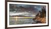 USA, Maine, Mt. Desert Island, Acadia National Park, Bass Harbor, Bass Harbor Head Lighthouse, a...-Panoramic Images-Framed Photographic Print