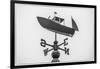 USA, Maine, Mt. Desert Island, Bernard. Lobster boat weather vane-Walter Bibikow-Framed Photographic Print