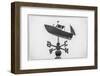 USA, Maine, Mt. Desert Island, Bernard. Lobster boat weather vane-Walter Bibikow-Framed Photographic Print