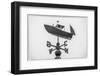 USA, Maine, Mt. Desert Island, Bernard. Lobster boat weather vane-Walter Bibikow-Framed Photographic Print