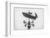 USA, Maine, Mt. Desert Island, Bernard. Lobster boat weather vane-Walter Bibikow-Framed Photographic Print