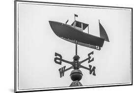 USA, Maine, Mt. Desert Island, Bernard. Lobster boat weather vane-Walter Bibikow-Mounted Photographic Print