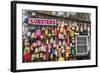 USA, Maine, Mt. Desert Island. Eden, traditional lobster shack seafood restaurant during autumn.-Walter Bibikow-Framed Photographic Print