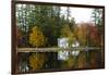 USA, Maine, Norway. Lake Pennasseewassee in Autumn Foliage-Bill Bachmann-Framed Photographic Print
