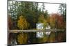 USA, Maine, Norway. Lake Pennasseewassee in Autumn Foliage-Bill Bachmann-Mounted Photographic Print