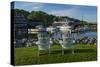 USA, Maine, Ogunquit, Perkins Cove, Boat Harbor-Walter Bibikow-Stretched Canvas