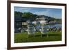 USA, Maine, Ogunquit, Perkins Cove, Boat Harbor-Walter Bibikow-Framed Photographic Print