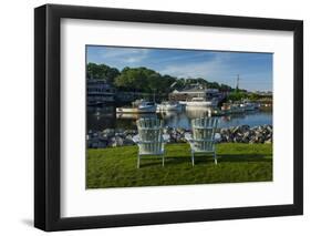 USA, Maine, Ogunquit, Perkins Cove, Boat Harbor-Walter Bibikow-Framed Photographic Print