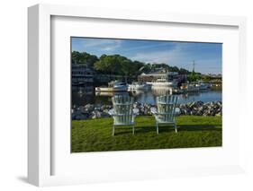 USA, Maine, Ogunquit, Perkins Cove, Boat Harbor-Walter Bibikow-Framed Photographic Print