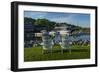 USA, Maine, Ogunquit, Perkins Cove, Boat Harbor-Walter Bibikow-Framed Photographic Print