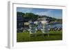 USA, Maine, Ogunquit, Perkins Cove, Boat Harbor-Walter Bibikow-Framed Photographic Print