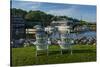 USA, Maine, Ogunquit, Perkins Cove, Boat Harbor-Walter Bibikow-Stretched Canvas