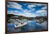 USA, Maine, Ogunquit, Perkins Cove, harbor-Walter Bibikow-Framed Photographic Print