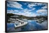 USA, Maine, Ogunquit, Perkins Cove, harbor-Walter Bibikow-Framed Stretched Canvas