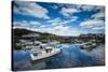 USA, Maine, Ogunquit, Perkins Cove, harbor-Walter Bibikow-Stretched Canvas