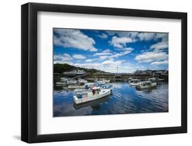 USA, Maine, Ogunquit, Perkins Cove, harbor-Walter Bibikow-Framed Photographic Print