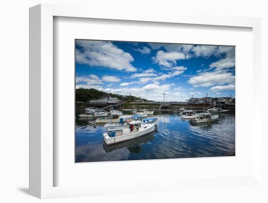 USA, Maine, Ogunquit, Perkins Cove, harbor-Walter Bibikow-Framed Photographic Print