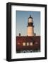 USA, Maine, Portland, Cape Elizabeth, Portland Head Light, lighthouse at dusk-Walter Bibikow-Framed Photographic Print