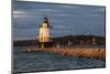 USA, Maine, Portland, Spring Point Ledge Lighthouse, sunset-Walter Bibikow-Mounted Photographic Print