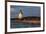 USA, Maine, Portland, Spring Point Ledge Lighthouse, sunset-Walter Bibikow-Framed Premium Photographic Print