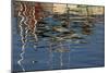 USA, Maine, Reflections of a Lobster Boat at Bass Harbor-Joanne Wells-Mounted Photographic Print