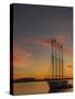 USA, Maine, sailboat-George Theodore-Stretched Canvas