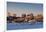 USA, Maine, skyline from South Portland at dawn-Walter Bibikow-Framed Photographic Print