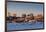 USA, Maine, skyline from South Portland at dawn-Walter Bibikow-Framed Photographic Print