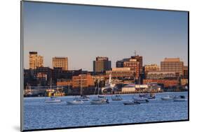 USA, Maine, skyline from South Portland at dawn-Walter Bibikow-Mounted Photographic Print